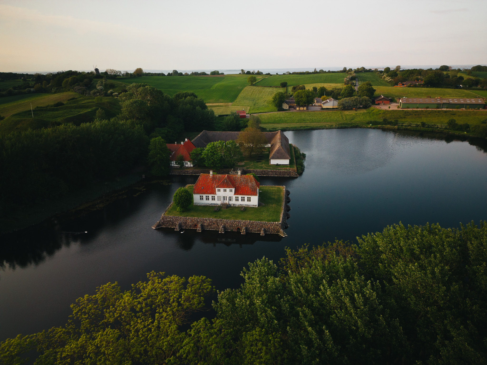 Dronebillede af Søbygaard